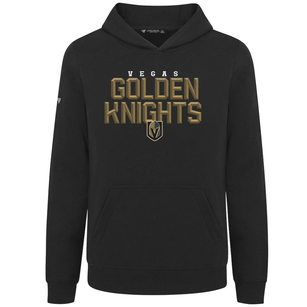 Vegas Golden Knights Levelwear Youth Podium Carve Pullover Hoodie Black