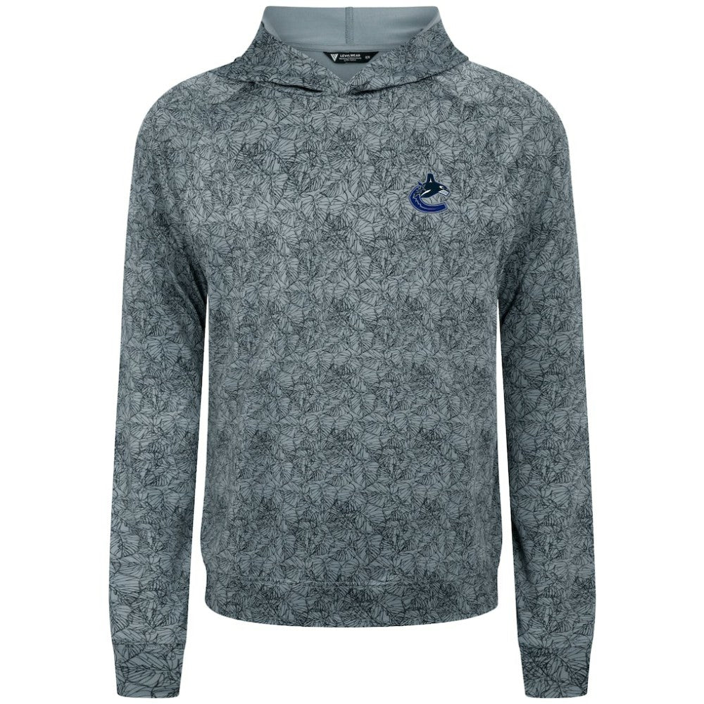 Vancouver Canucks Levelwear Albatross Raglan Pullover Hoodie Gray