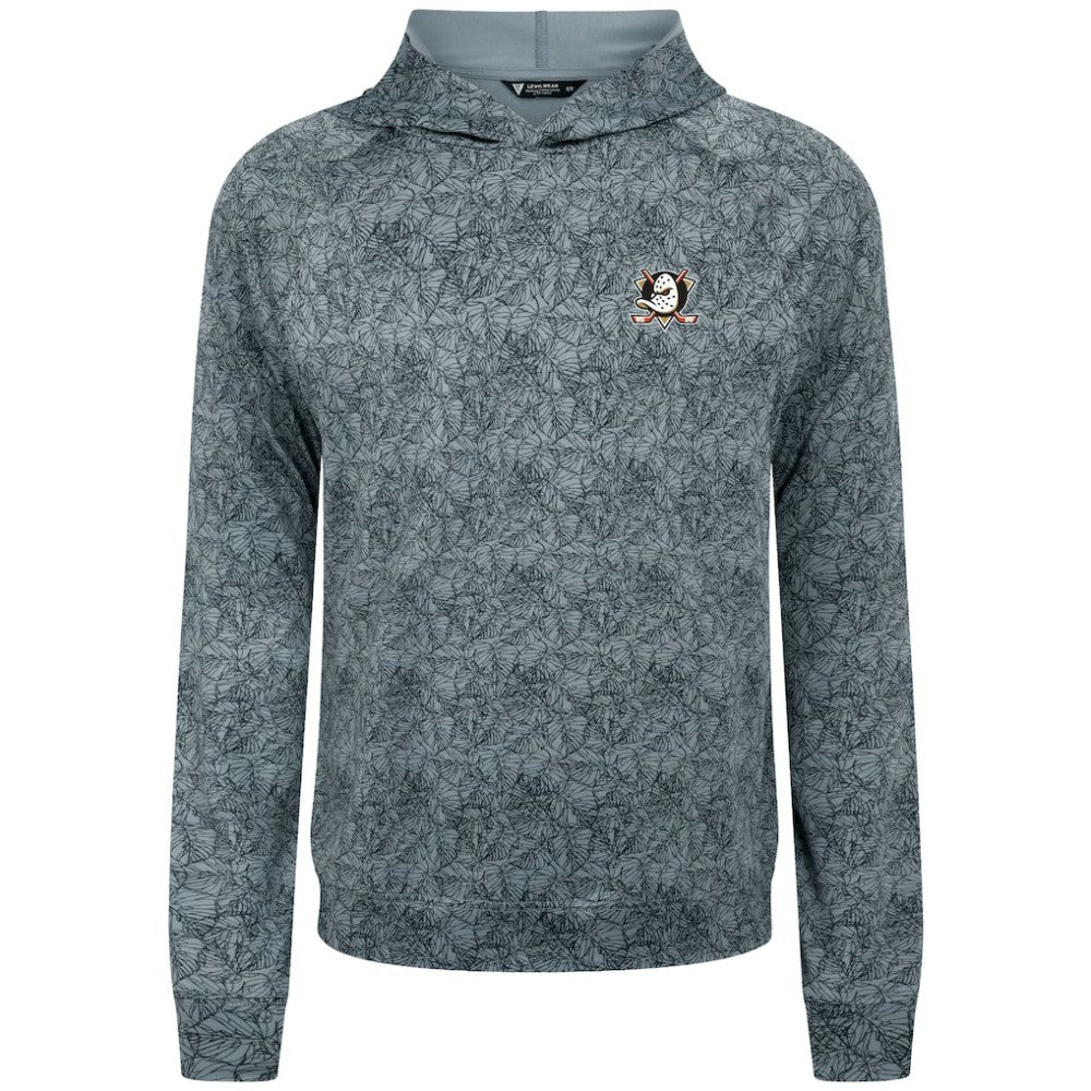 Anaheim Ducks Levelwear Albatross Raglan Pullover Hoodie Gray