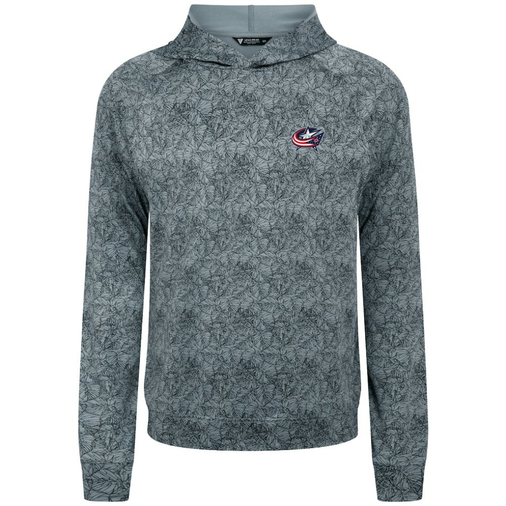 Columbus Blue Jackets Levelwear Albatross Raglan Pullover Hoodie Gray