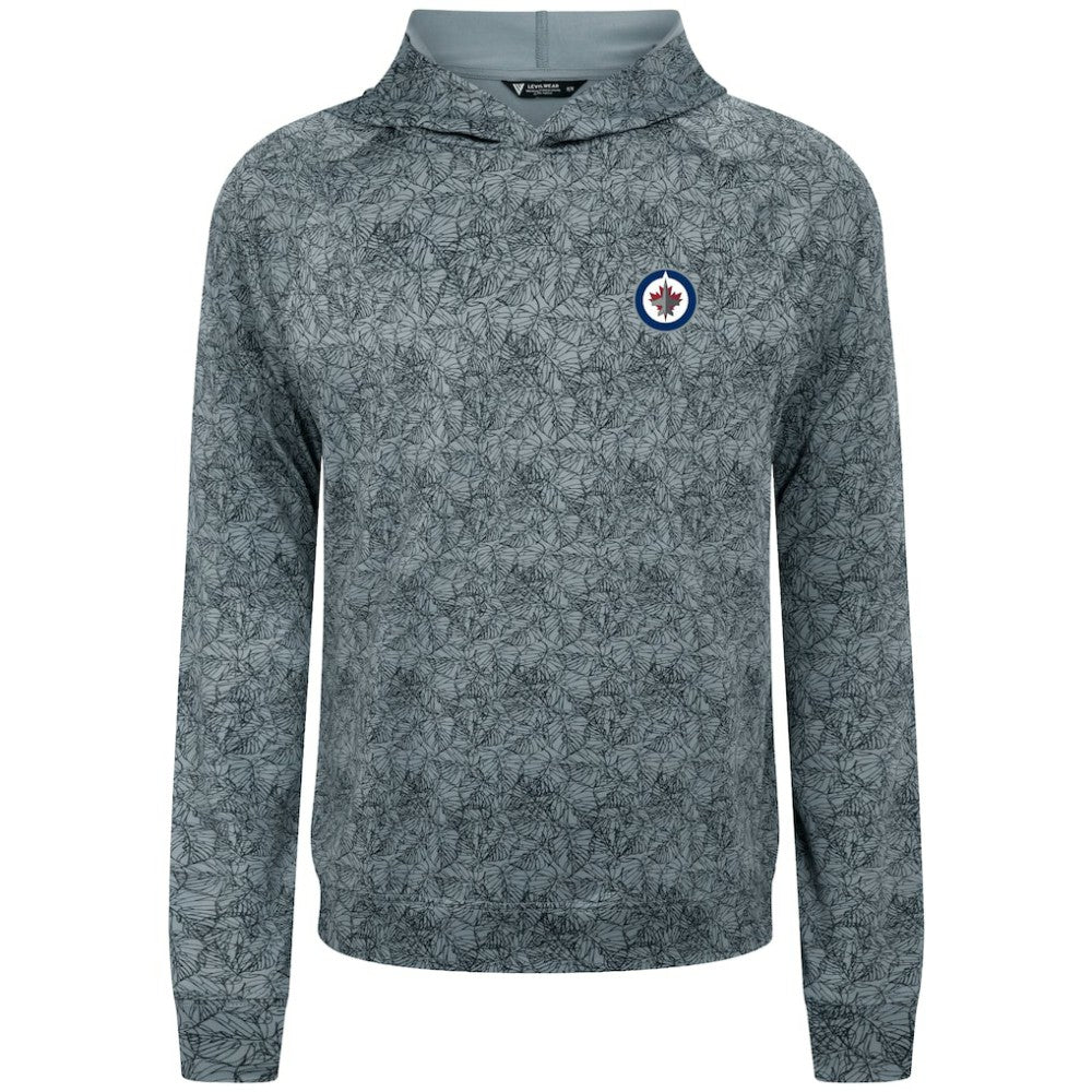 Winnipeg Jets Levelwear Albatross Raglan Pullover Hoodie Gray