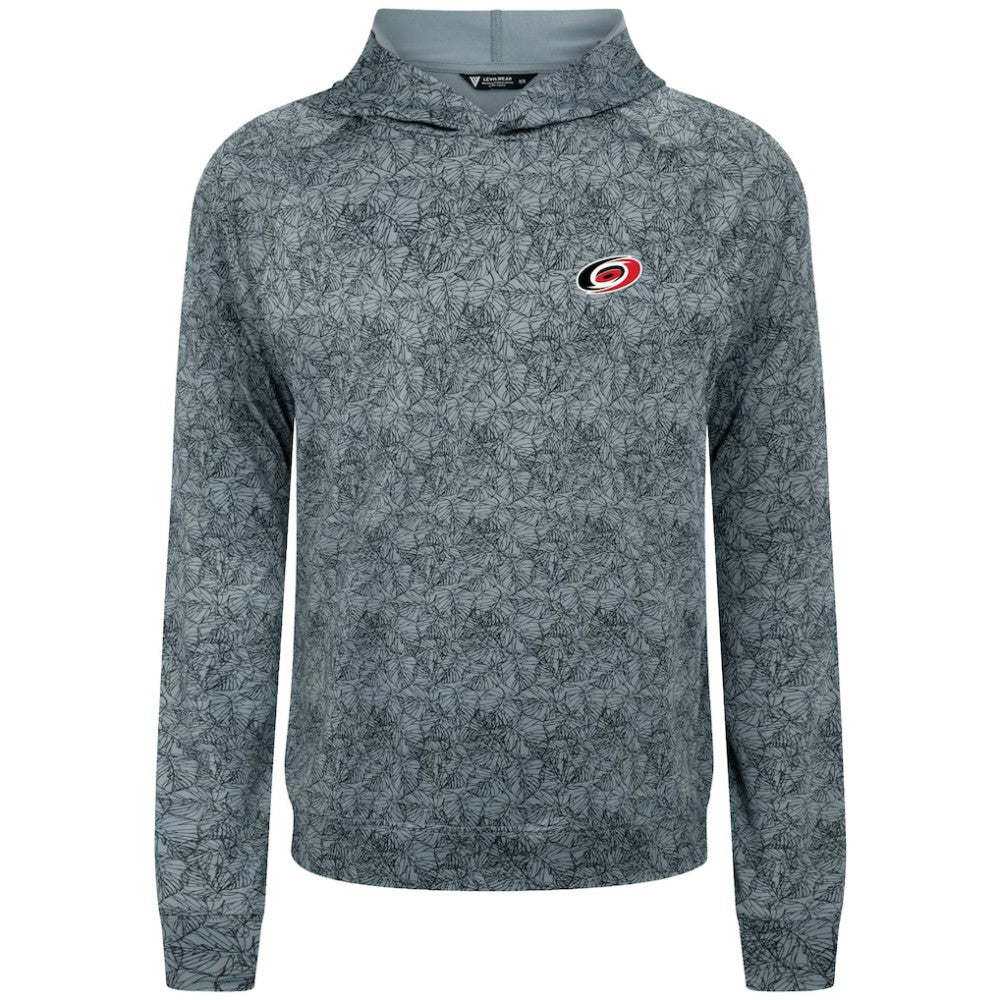 Carolina Hurricanes Levelwear Albatross Raglan Pullover Hoodie Gray