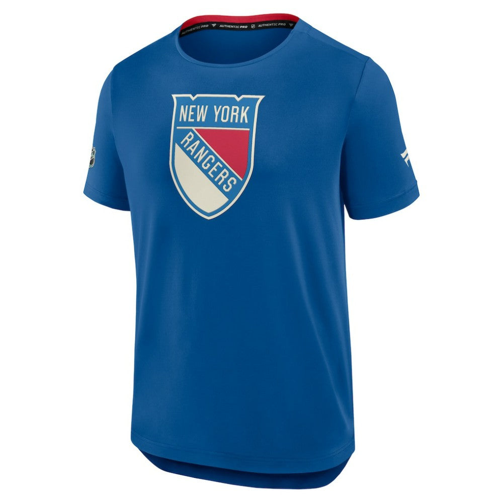 New York Rangers Fanatics 2026 NHL Winter Classic Authentic Pro Tech T-Shirt Blue