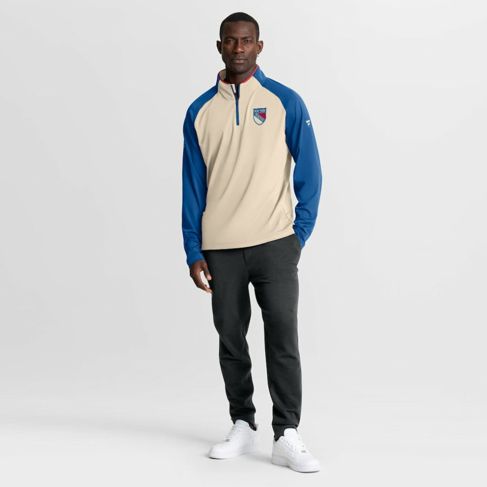 New York Rangers Fanatics 2026 NHL Winter Classic Authentic Pro Quarter-Zip Natural