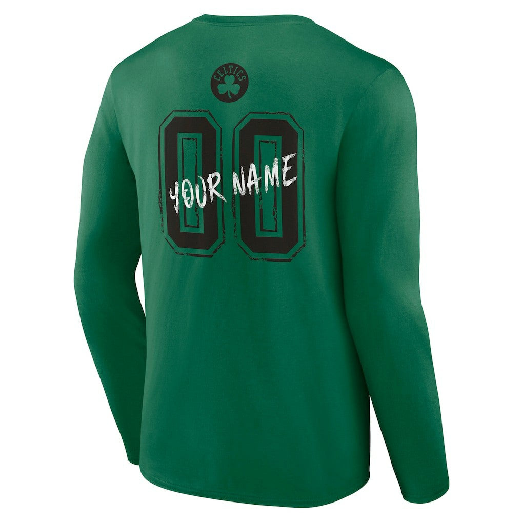 Boston Celtics Hustle Custom Long Sleeve T-Shirt - Kelly Green for sale