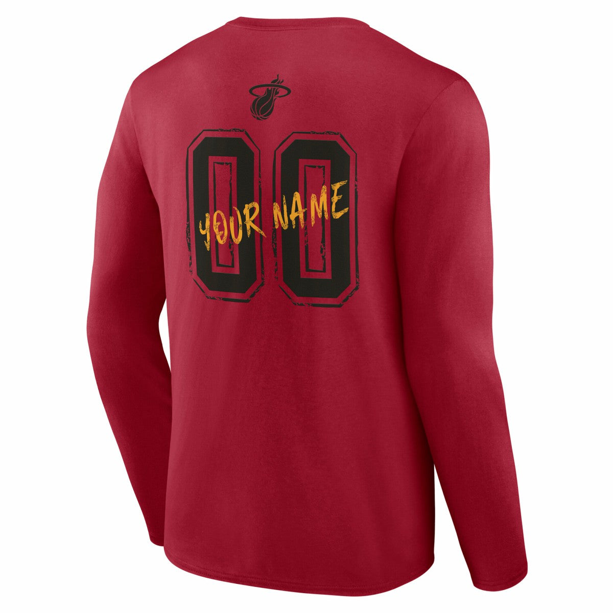 Miami Heat Hustle Custom Long Sleeve T-Shirt - Red sale