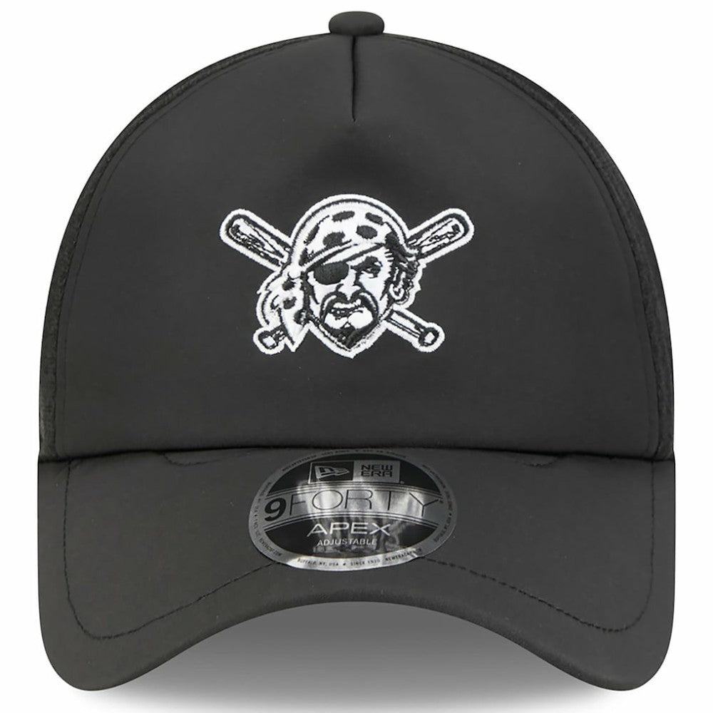 Pittsburgh Pirates 2026 Batting Practice Alternate Apex 9FORTY Adjustable Hat - Black | New Era