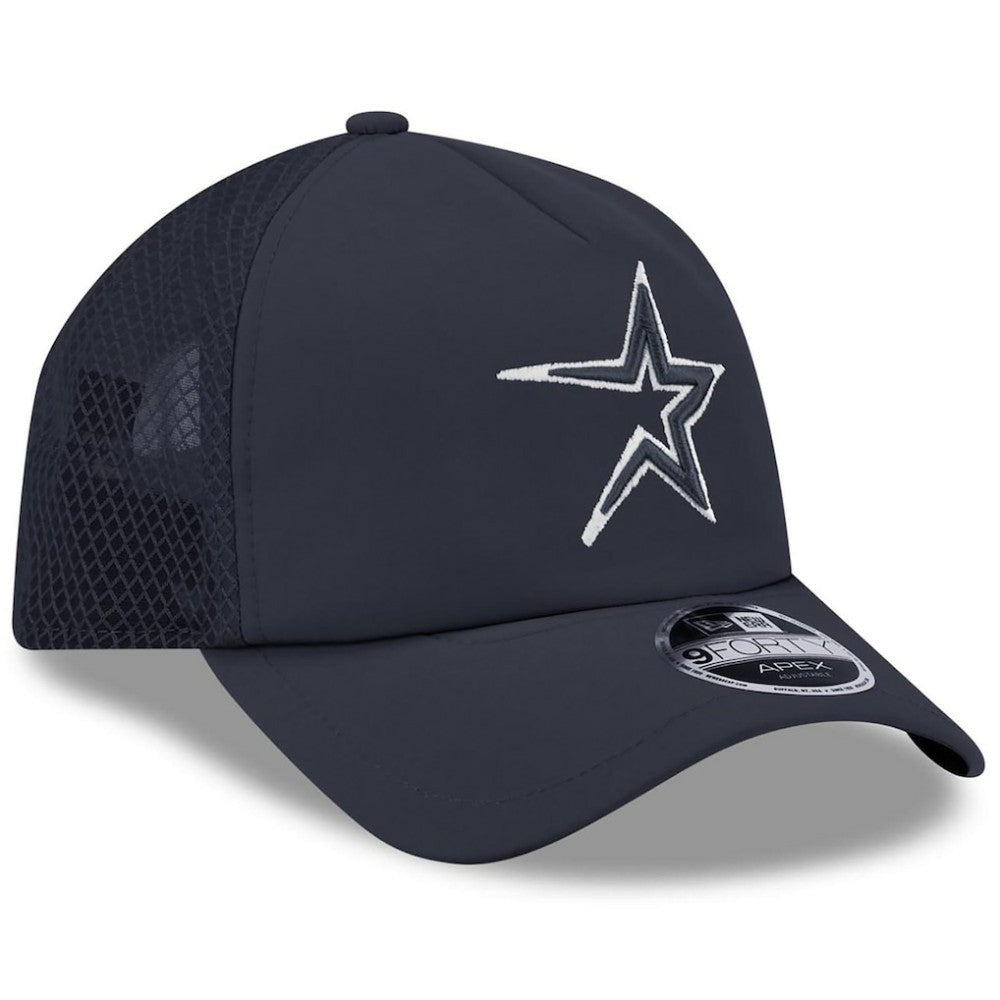 Houston Astros 2026 Batting Practice Alternate Apex 9FORTY Adjustable Hat - Navy | New Era