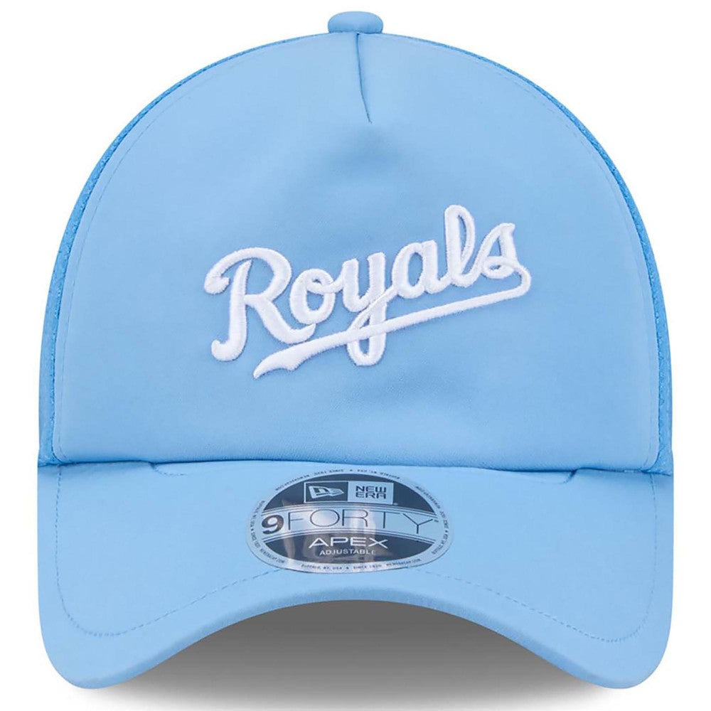 Kansas City Royals 2026 Batting Practice Alternate Apex 9FORTY Adjustable Hat - Light Blue | New Era