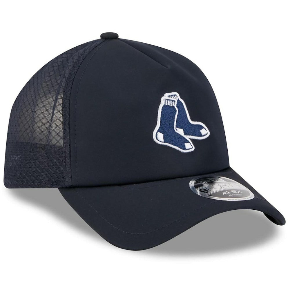 Boston Red Sox 2026 Batting Practice Alternate Apex 9FORTY Adjustable Hat - Navy | New Era