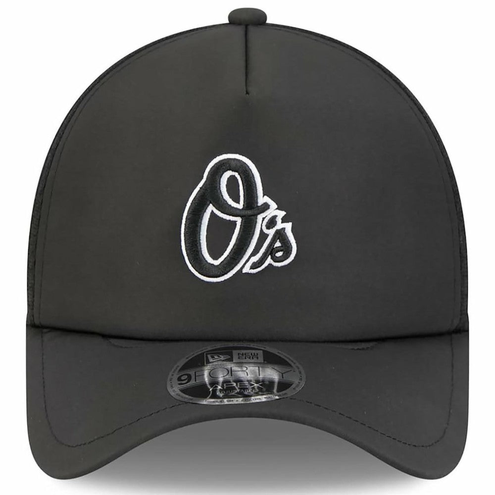 Baltimore Orioles 2026 Batting Practice Alternate Apex 9FORTY Adjustable Hat - Black | New Era