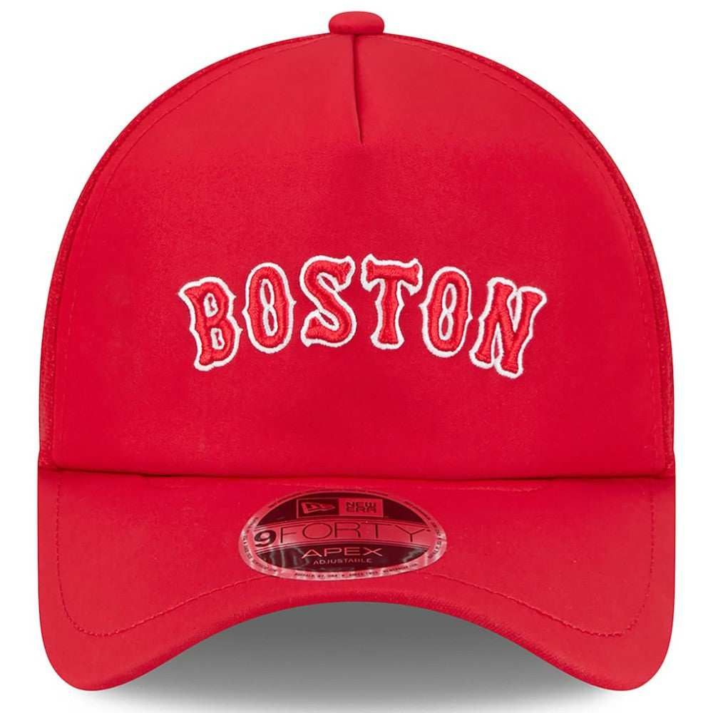 Boston Red Sox 2026 Batting Practice Alternate Apex 9FORTY Adjustable Hat - Red | New Era