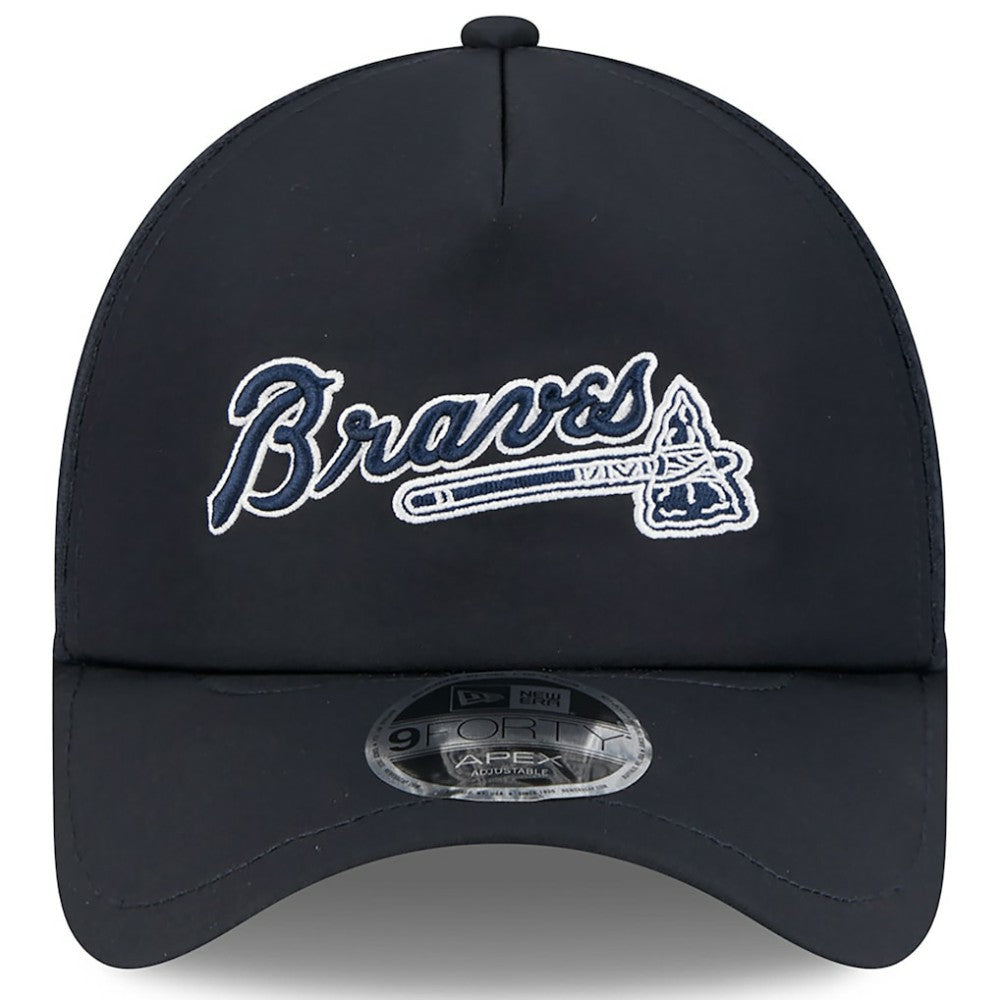 Atlanta Braves 2026 Batting Practice Alternate Apex 9FORTY Adjustable Hat - Navy | New Era