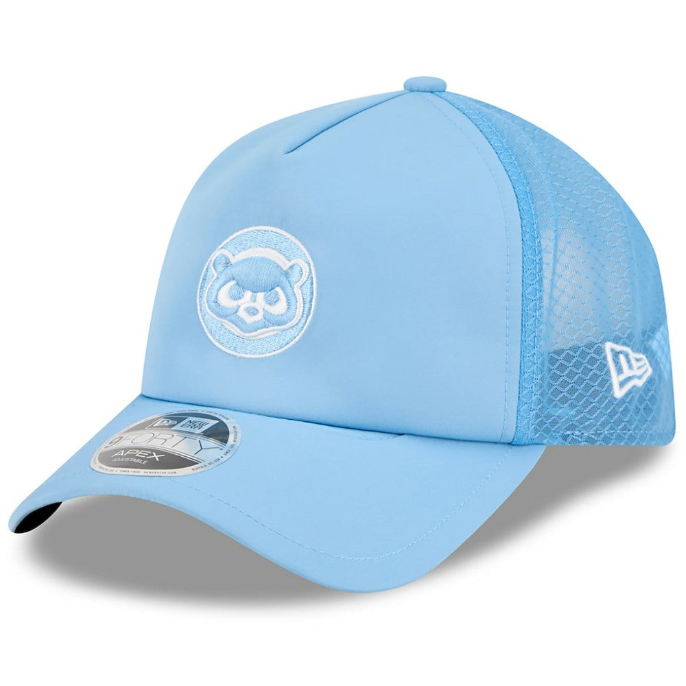 Chicago Cubs 2026 Batting Practice Alternate Apex 9FORTY Adjustable Hat - Light Blue | New Era