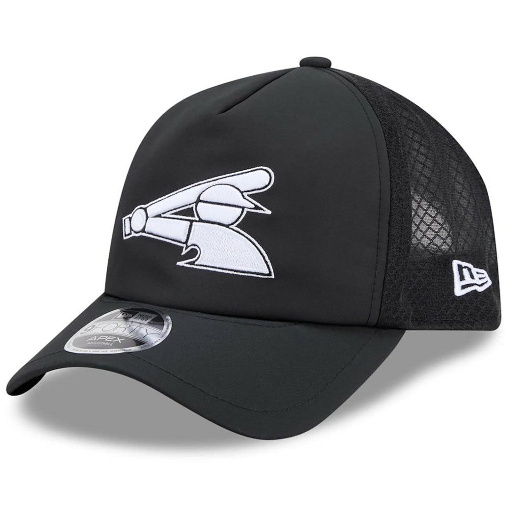 Chicago White Sox 2026 Batting Practice Alternate Apex 9FORTY Adjustable Hat - Black | New Era