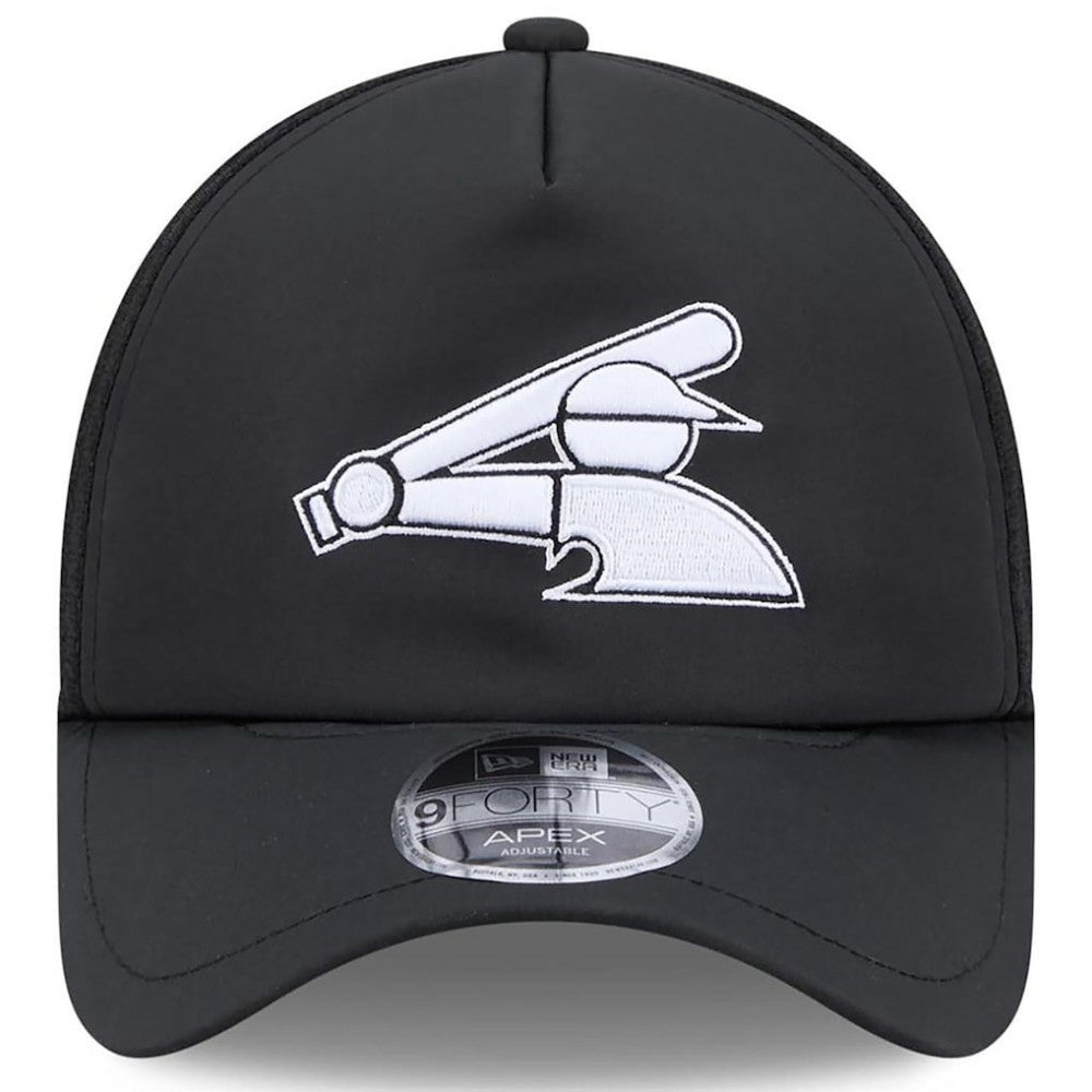 Chicago White Sox 2026 Batting Practice Alternate Apex 9FORTY Adjustable Hat - Black | New Era