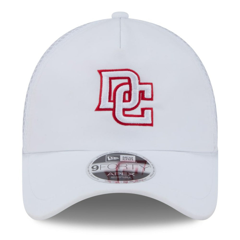 Washington Nationals 2026 Batting Practice Apex 9FORTY Adjustable Trucker Hat - White | New Era