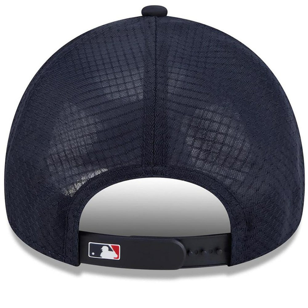 St. Louis Cardinals 2026 Batting Practice Apex 9FORTY Adjustable Trucker Hat - Navy | New Era