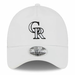Colorado Rockies 2026 Batting Practice Apex 9FORTY Adjustable Trucker Hat - White | New Era