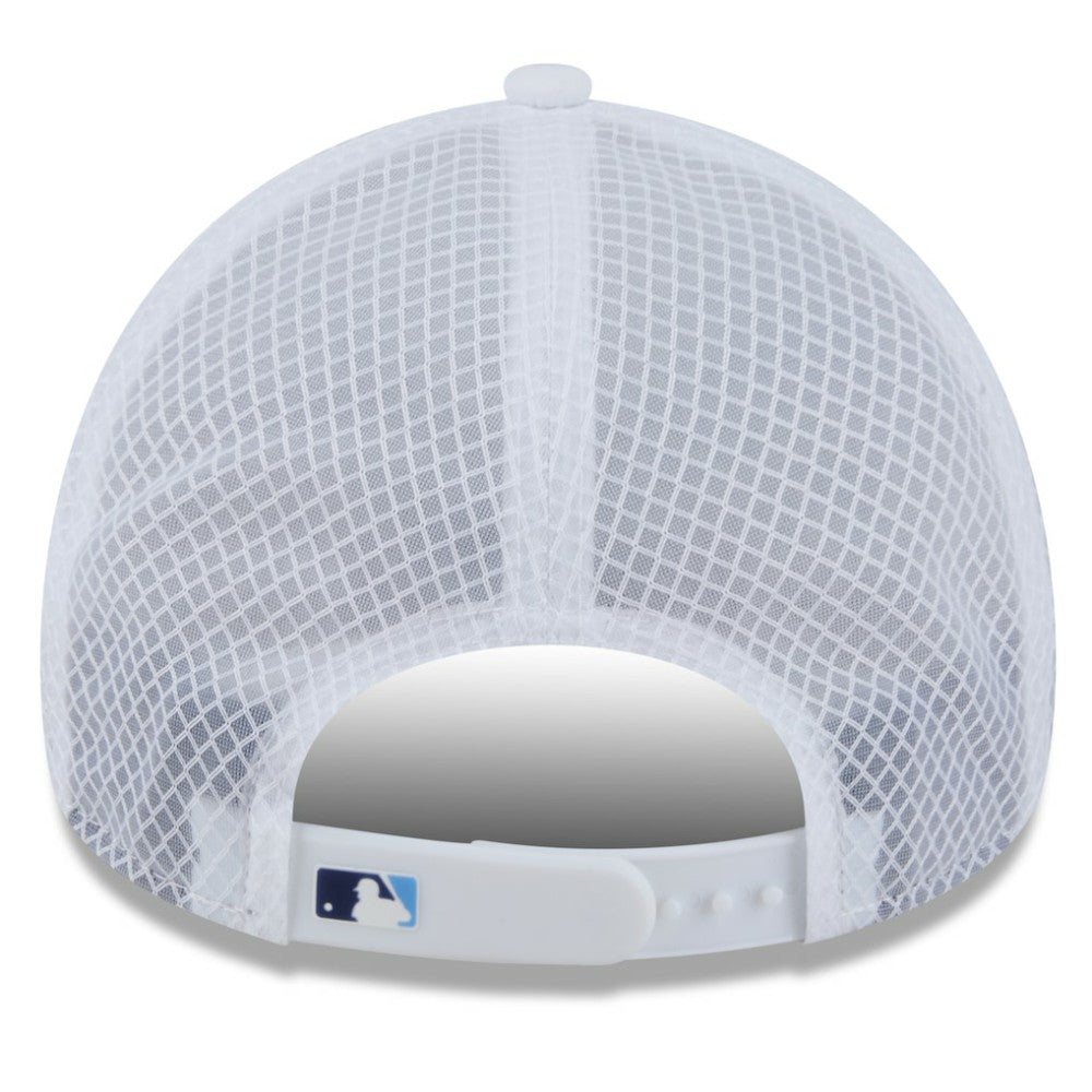 Tampa Bay Rays 2026 Batting Practice Apex 9FORTY Adjustable Trucker Hat - White | New Era