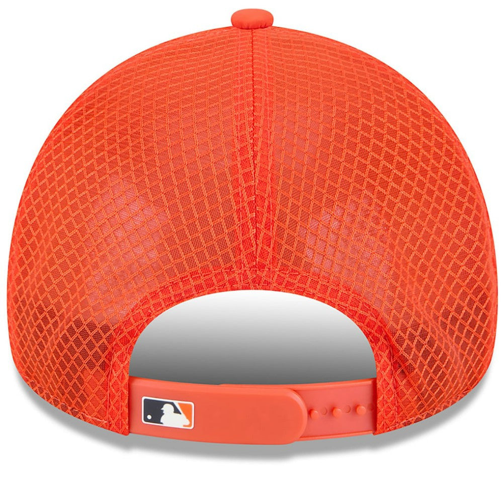 Detroit Tigers 2026 Batting Practice Apex 9FORTY Adjustable Trucker Hat - Orange | New Era