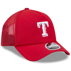 Texas Rangers 2026 Batting Practice Apex 9FORTY Adjustable Trucker Hat - Red | New Era