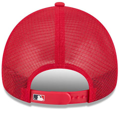 Boston Red Sox 2026 Batting Practice Apex 9FORTY Adjustable Trucker Hat - Red | New Era