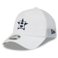 Houston Astros 2026 Batting Practice Apex 9FORTY Adjustable Trucker Hat - White | New Era