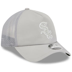 Chicago White Sox 2026 Batting Practice Apex 9FORTY Adjustable Trucker Hat - Gray | New Era