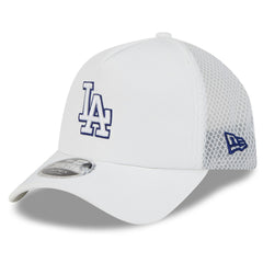 Los Angeles Dodgers 2026 Batting Practice Apex 9FORTY Adjustable Trucker Hat - White | New Era