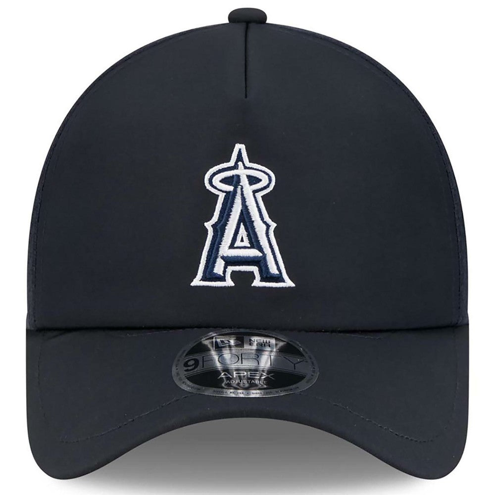 Los Angeles Angels 2026 Batting Practice Apex 9FORTY Adjustable Trucker Hat - Navy | New Era