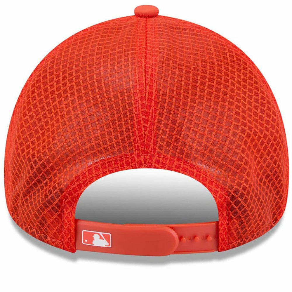 Baltimore Orioles 2026 Batting Practice Apex 9FORTY Adjustable Trucker Hat - Orange | New Era