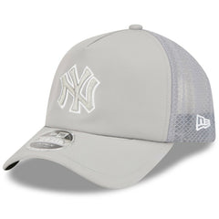 New York Yankees 2026 Batting Practice Apex 9FORTY Adjustable Trucker Hat - Gray | New Era