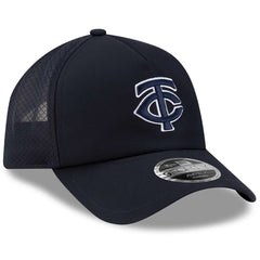 Minnesota Twins 2026 Batting Practice Apex 9FORTY Adjustable Trucker Hat - Navy | New Era