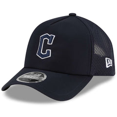Cleveland Guardians 2026 Batting Practice Apex 9FORTY Adjustable Trucker Hat - Navy | New Era