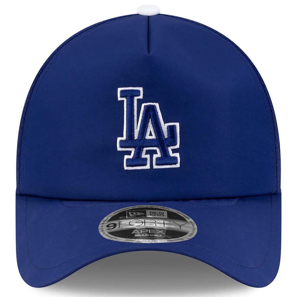 Los Angeles Dodgers 2026 Batting Practice Apex 9FORTY Adjustable Trucker Hat - Royal | New Era