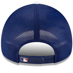 Los Angeles Dodgers 2026 Batting Practice Apex 9FORTY Adjustable Trucker Hat - Royal | New Era