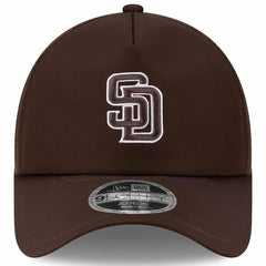San Diego Padres 2026 Batting Practice Apex 9FORTY Adjustable Trucker Hat - Brown | New Era