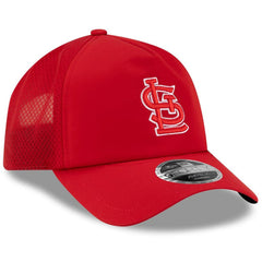 St. Louis Cardinals 2026 Batting Practice Apex 9FORTY Adjustable Trucker Hat - Red | New Era