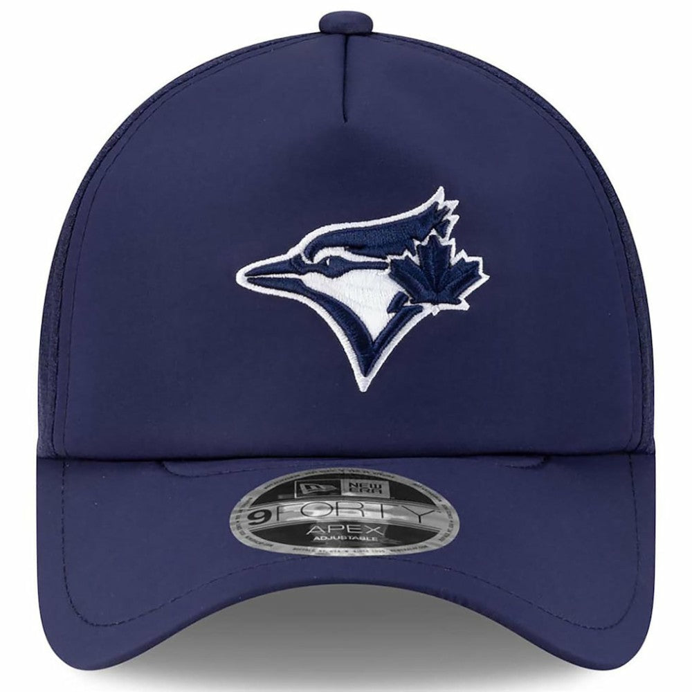 Toronto Blue Jays 2026 Batting Practice Apex 9FORTY Adjustable Trucker Hat - Navy | New Era