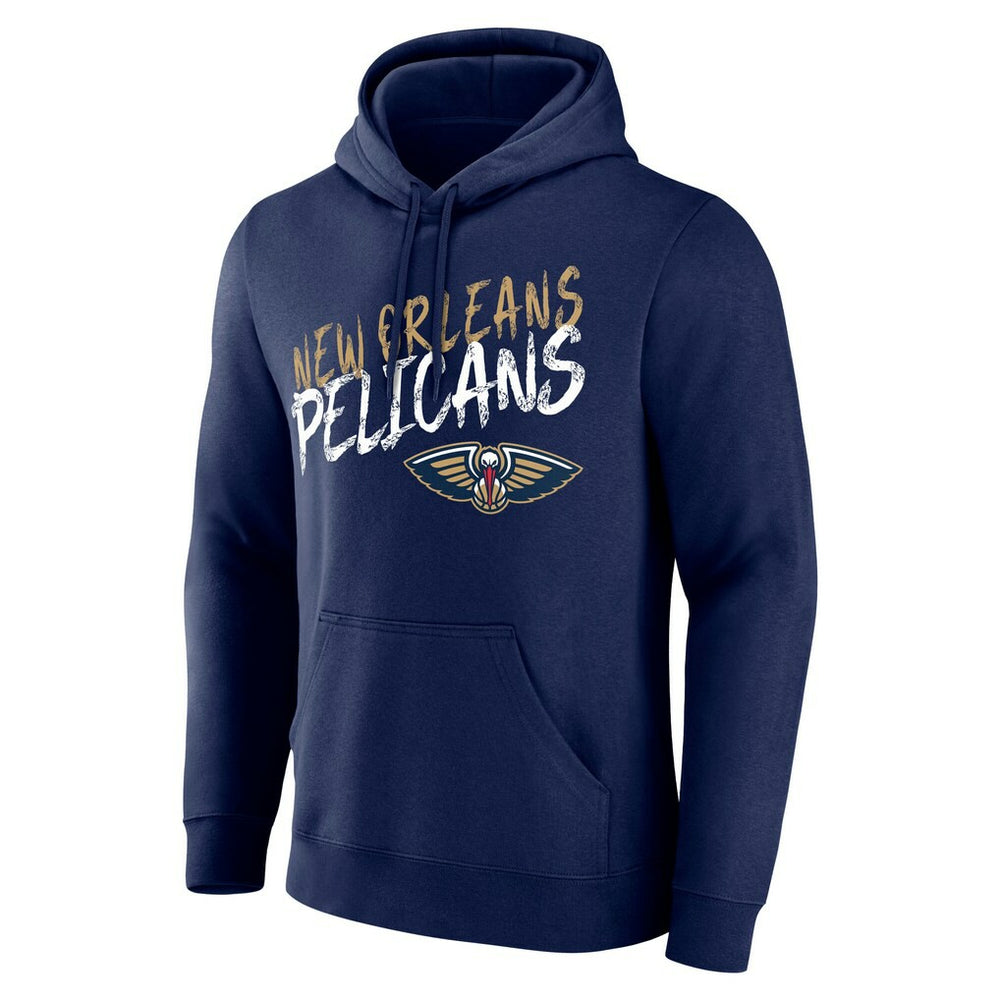 New Orleans Pelicans Hustle Custom Pullover Hoodie - Navy discount