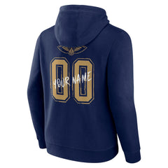 New Orleans Pelicans Hustle Custom Pullover Hoodie - Navy discount