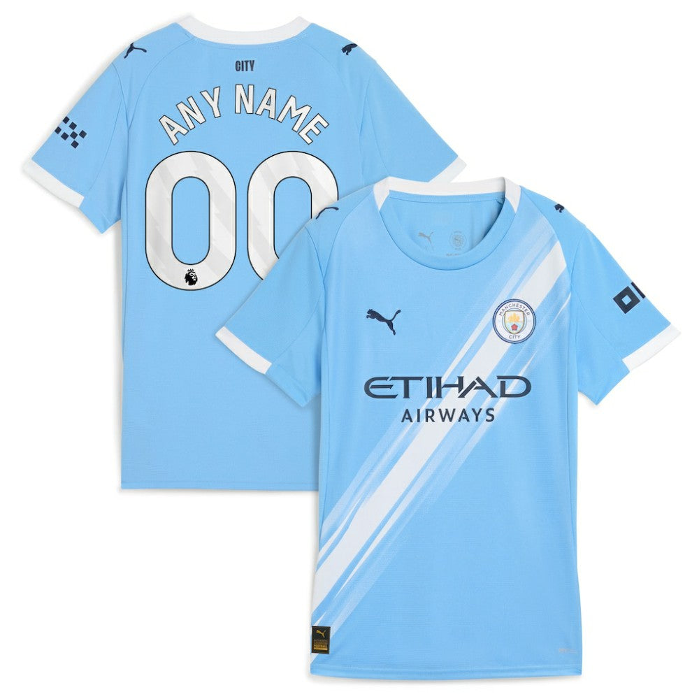 Manchester City Women's 2025/26 Home Replica Custom Jersey - Sky Blue | Puma online