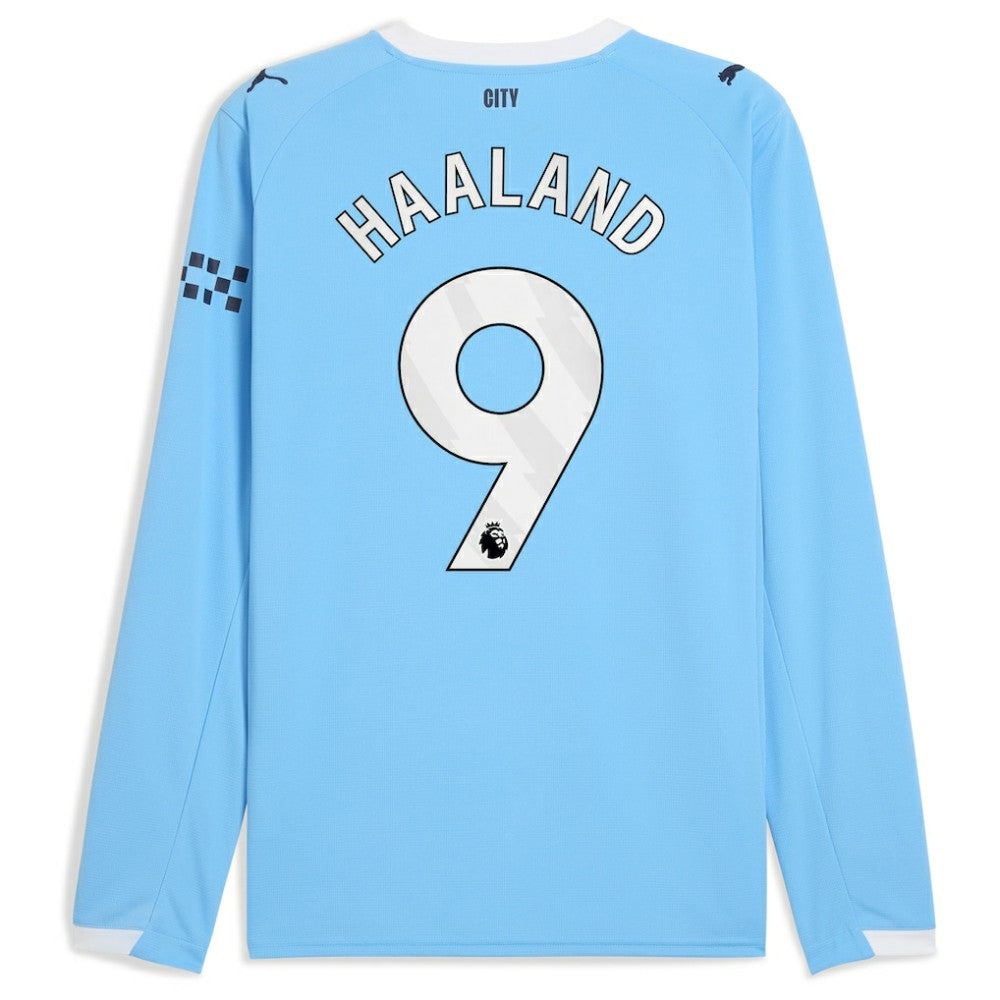 Erling Haaland Manchester City 2025/26 Home Replica Long Sleeve Player Jersey - Sky Blue | Puma outlet