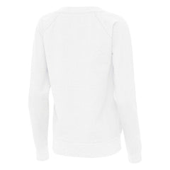 Texas Rangers Antigua Women's Varsity Tri-Blend V-Neck Long Sleeve T-Shirt - White