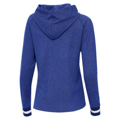 Chicago Cubs Antigua Women's Trek Pullover Hoodie - Heather Royal