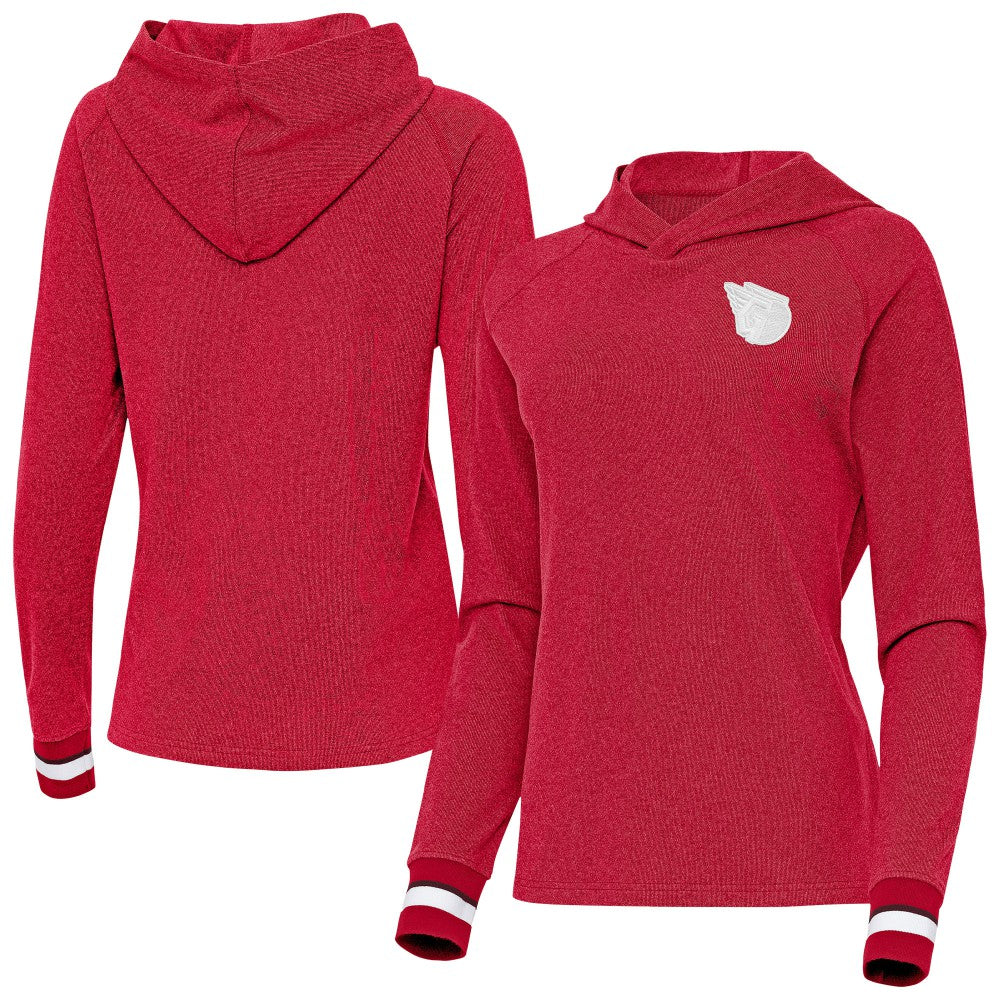 Cleveland Guardians Antigua Women's Trek Pullover Hoodie - Red