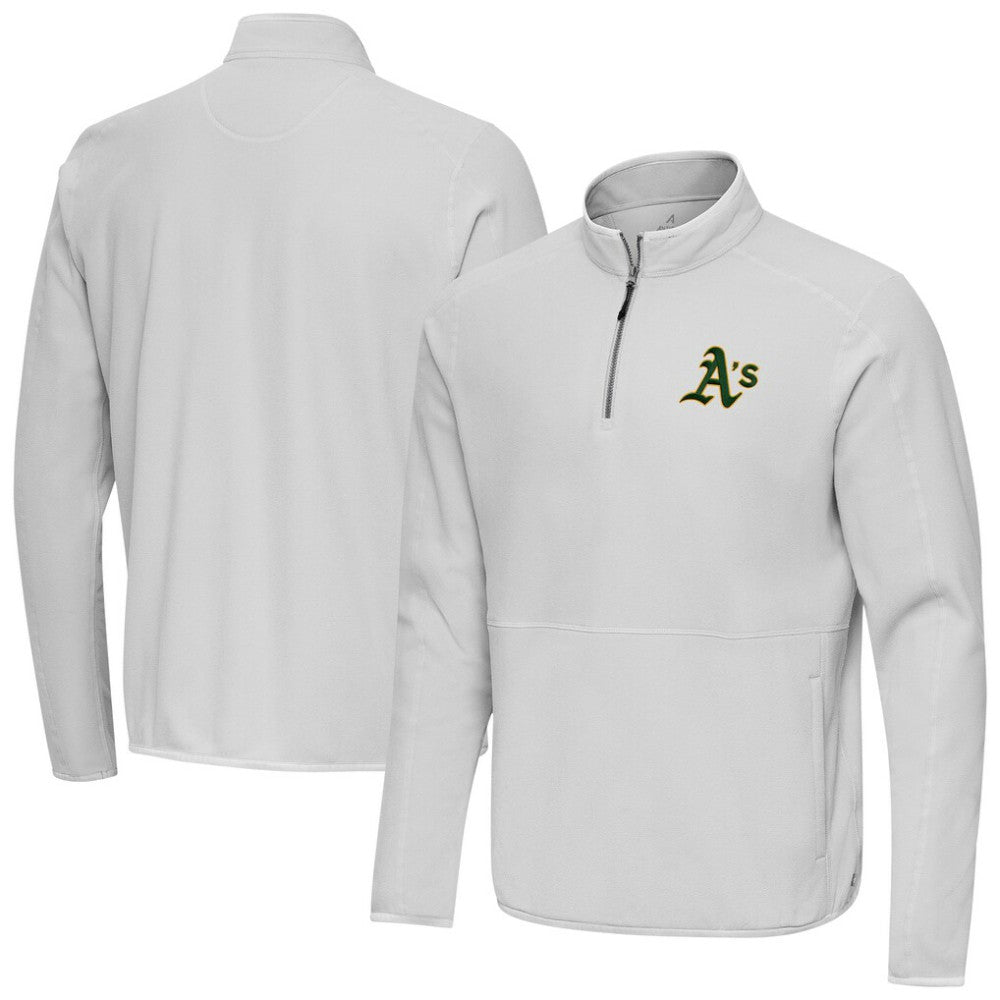 Athletics Antigua Step Up Quarter-Zip Pullover - Gray