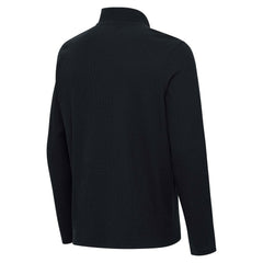 Miami Marlins Antigua Sync Tri-Blend Quarter-Zip Pullover - Heather Black
