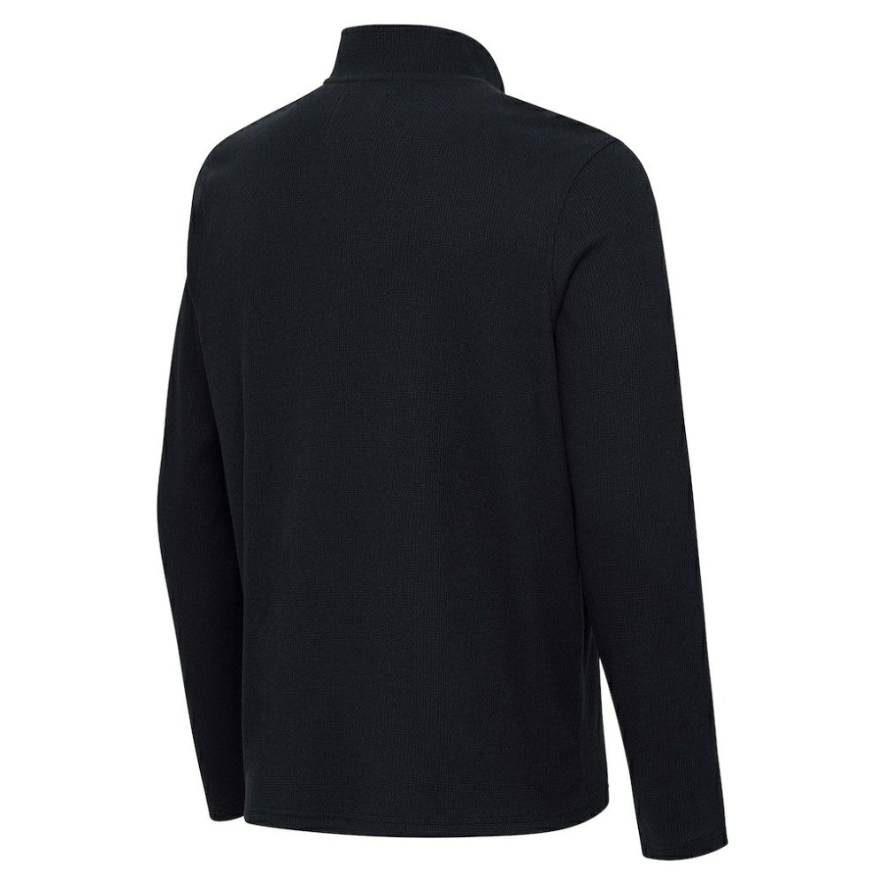 Arizona Diamondbacks Antigua Sync Tri-Blend Quarter-Zip Pullover - Heather Black